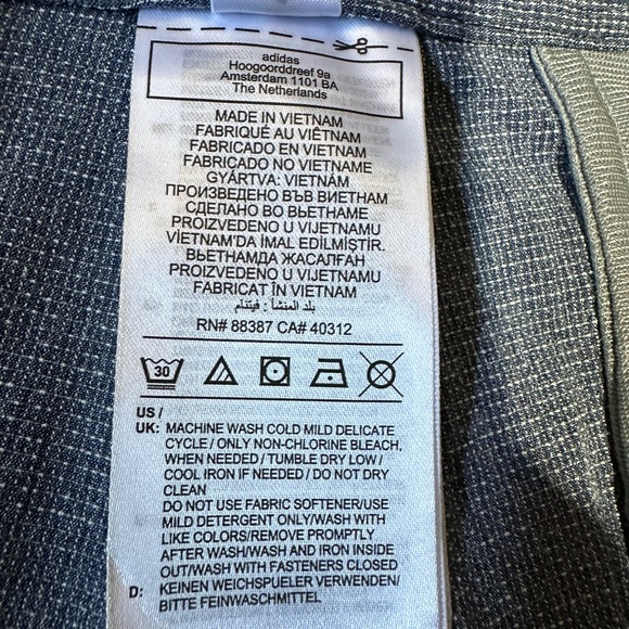 NWT men’s Adidas cross hatch performance golf shorts SZ 32 - Picture 5 of 5